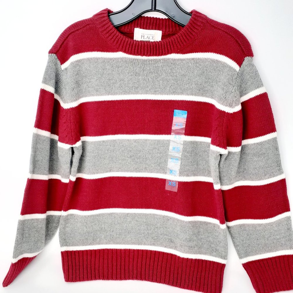 Boys Long Sleeve Striped Sweater